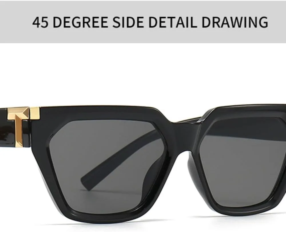 

Ретро солнцезащитные очки для женщин и мужчин, модные, в стиле панк, с заклепками, с синим градиентом, защита от ультрафиолета UV400 TYUVIVO, C3 White Blue