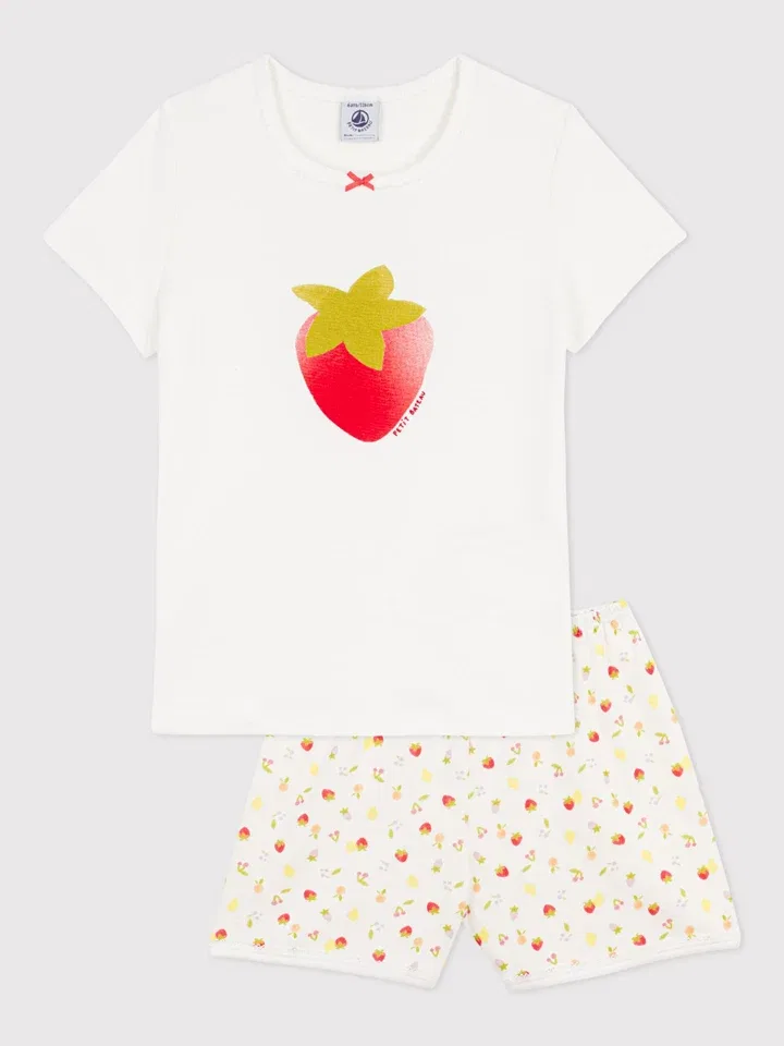 Пижама с графическим принтом PETIT BATEAU, белый