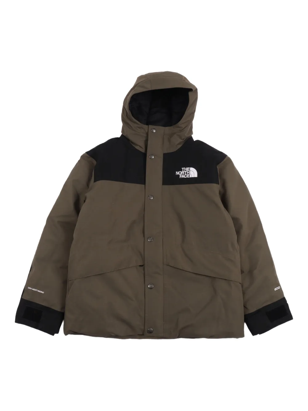 

Куртка с капюшоном и цветными вставками The North Face Kids, зеленый
