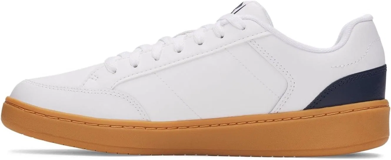 Мужские официальные кроссовки Under Armour UA, White Rubber Washed Navy Blue — фото 2