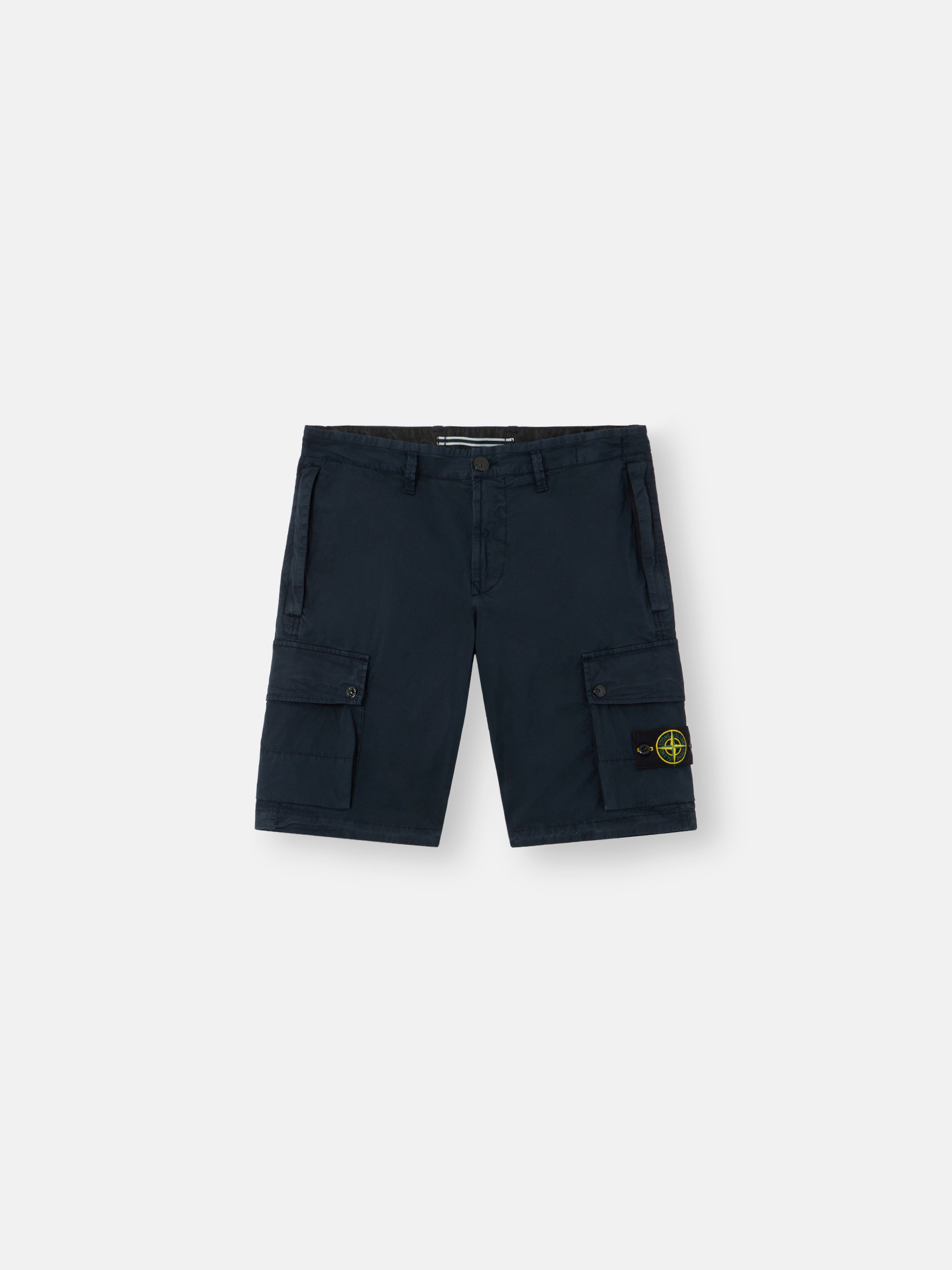 

Узкие шорты-бермуды с карманами на молнии Stone Island L100011 SUPIMA COTTON TWILL STRETCH-TC, Navy Blue