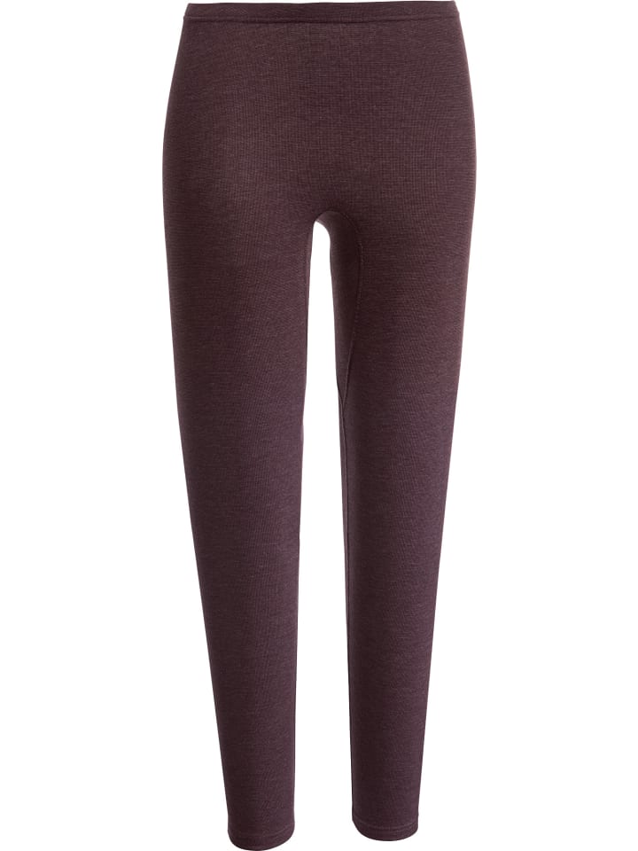 

Con-ta Термобелье из хлопка, с тонкой ребристой текстурой, длинное, бордового цвета