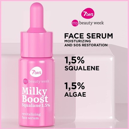 Сыворотка 7DAYS — Revitalizing Face Serum with Squalane - Anti-Aging Korean Skincare - Увлажняющая для — фото 3