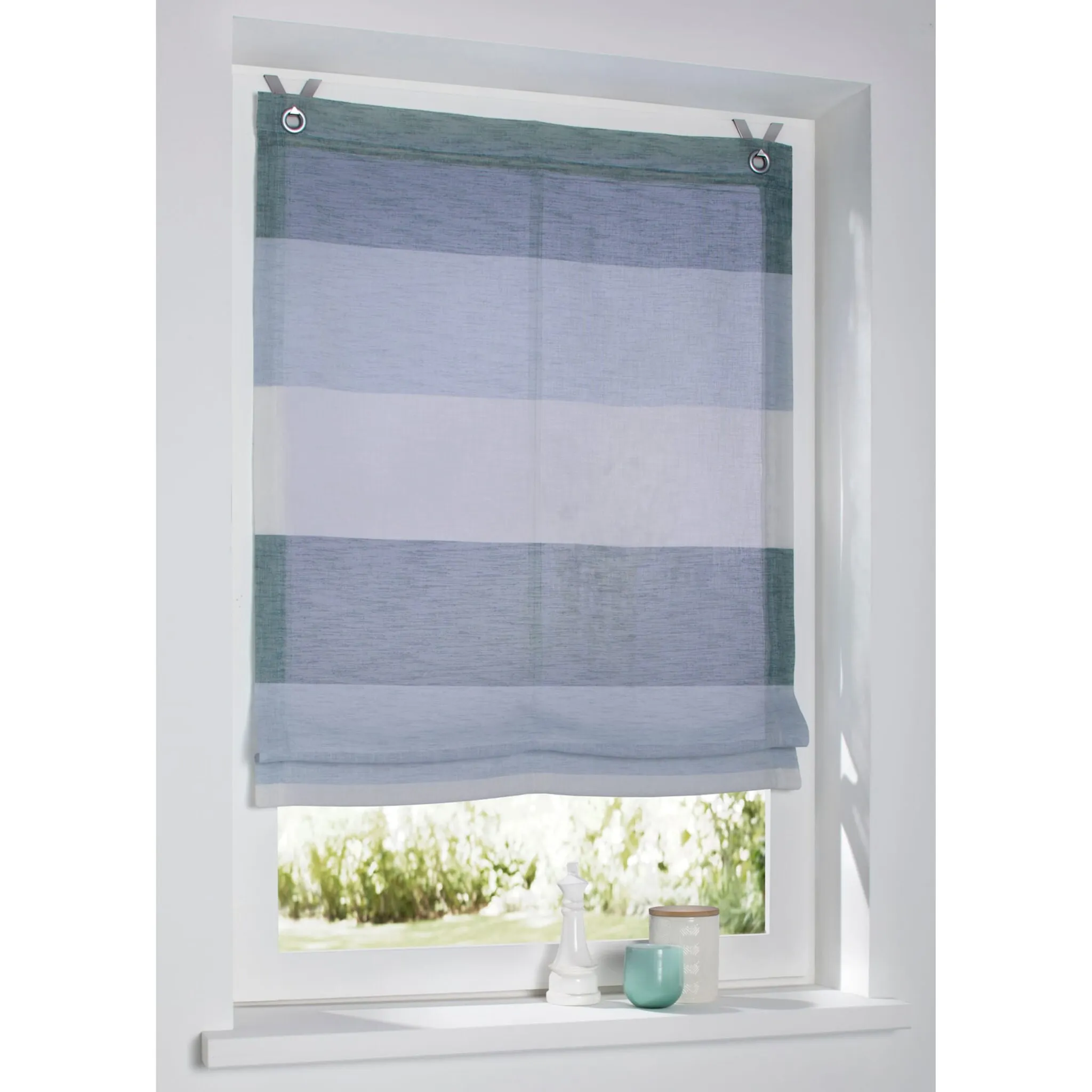 

Heine Home Римская штора с люверсами, цвет aqua