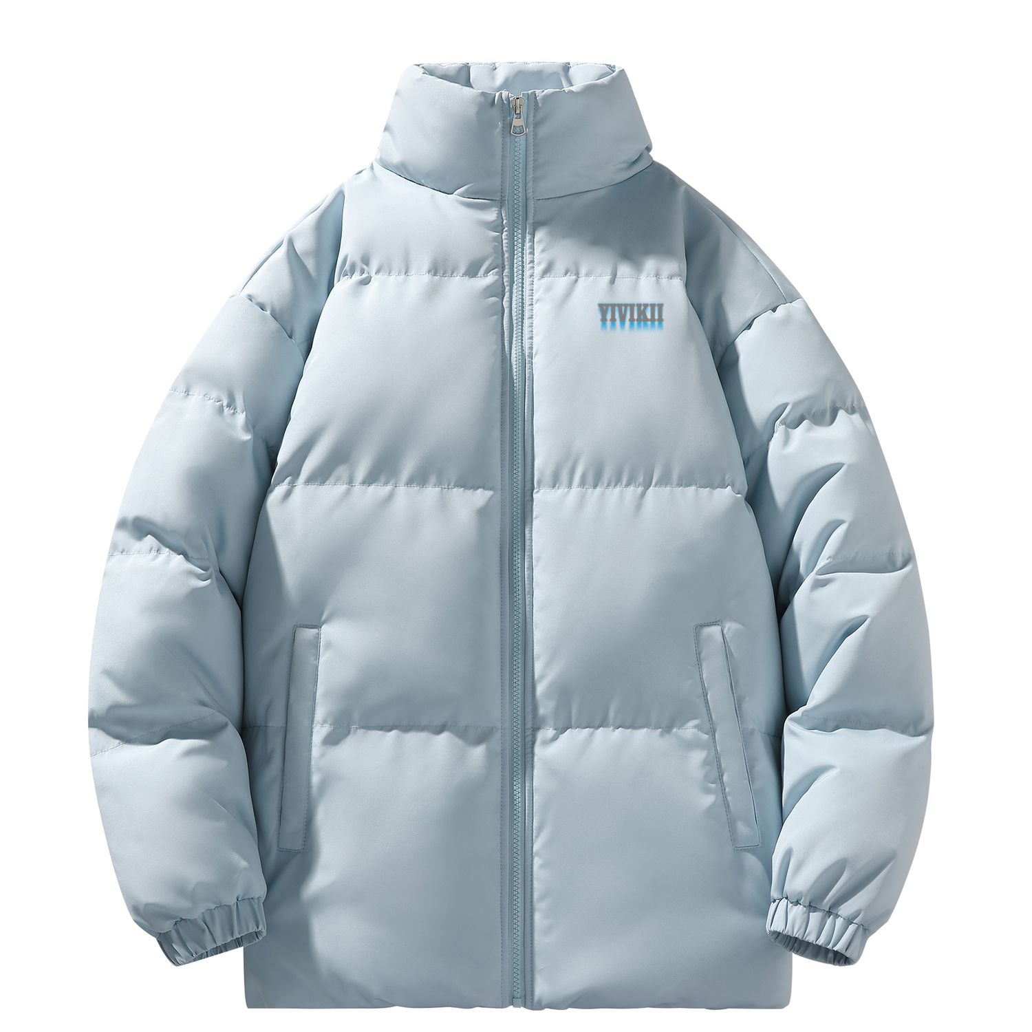 

YIVIKII Пуховик унисекс пустынный хаки, Glacier Blue