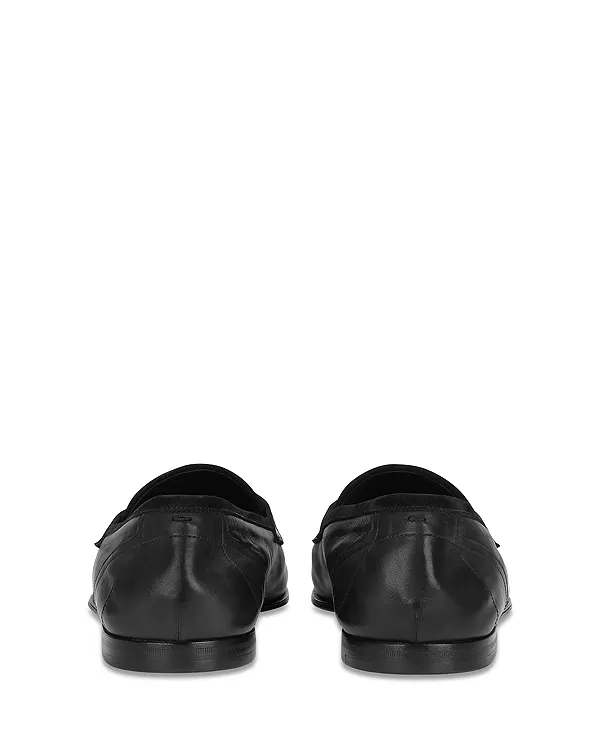 Мужские лоферы-тапочки из телячьей кожи Dolce & Gabbana, черный — фото 3