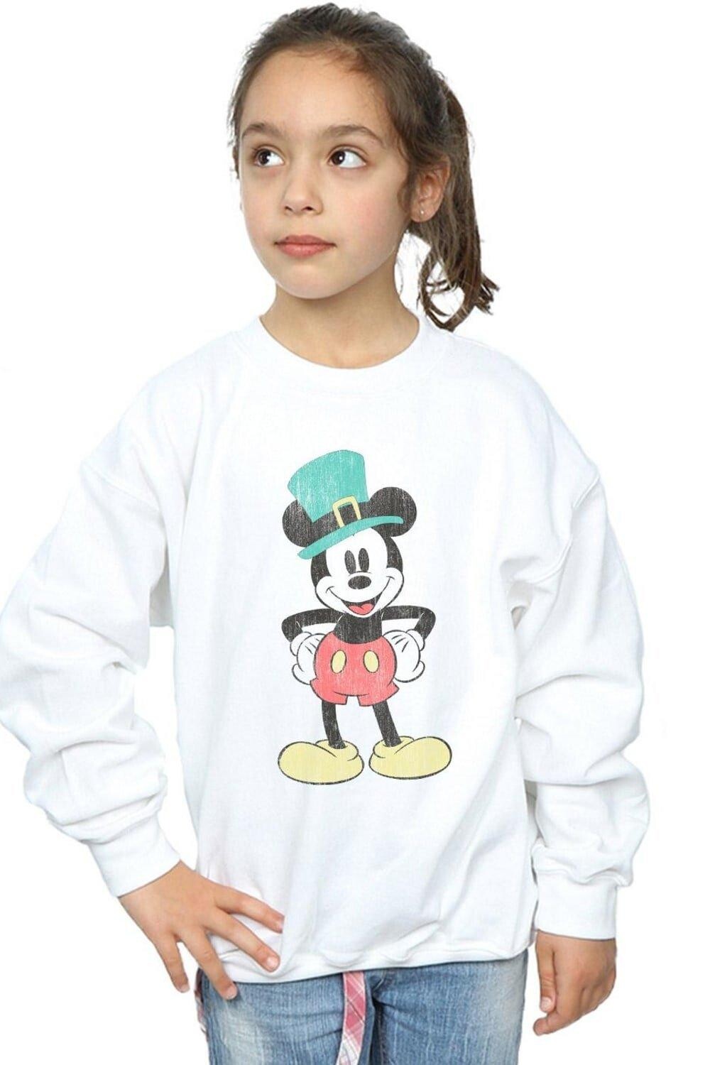 

Толстовка с шляпой Лепрекона с Микки Маусом Disney, белый