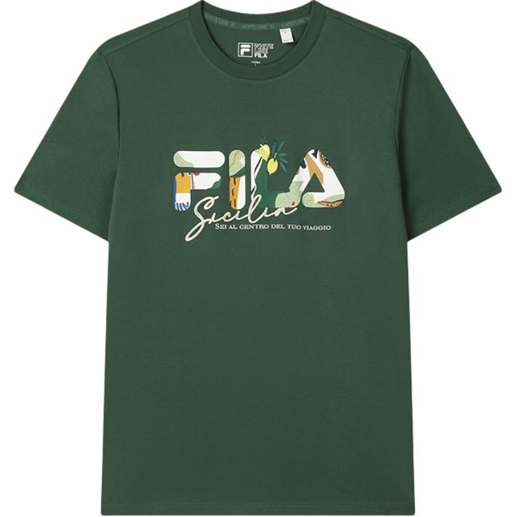 

FILA Футболка Heritage Unisex Turquoise Green GN, Зеленый, FILA Футболка Heritage Unisex Turquoise Green GN