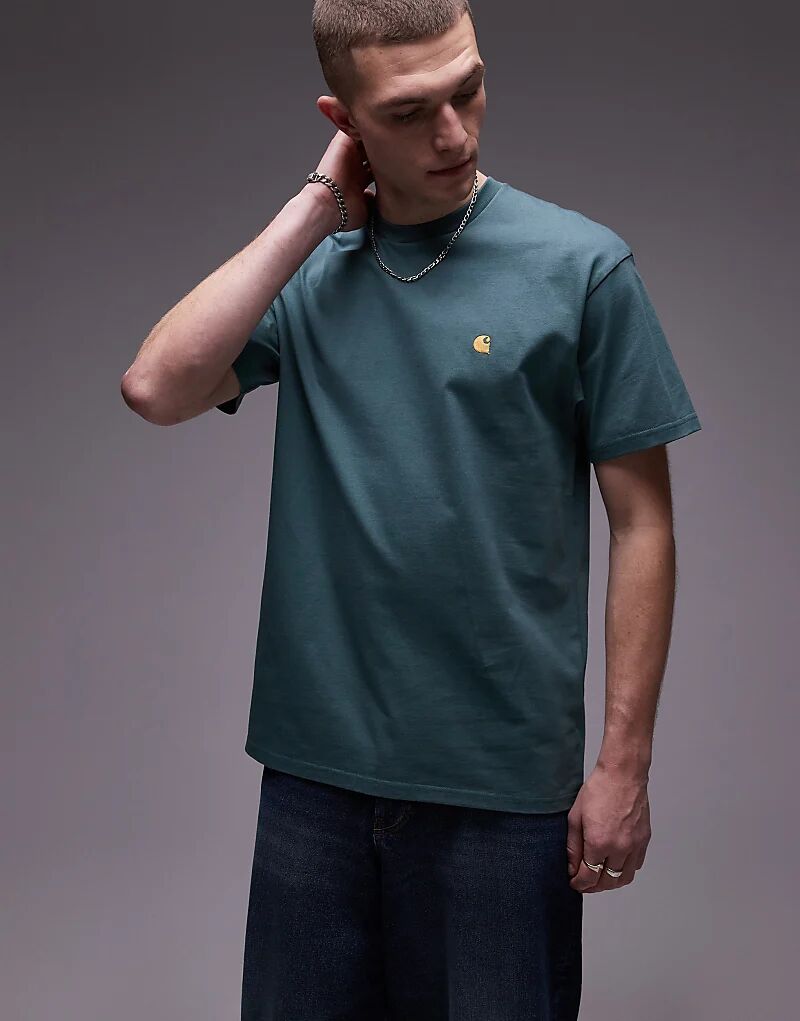 

Футболка Carhartt WIP Chase зеленого цвета
