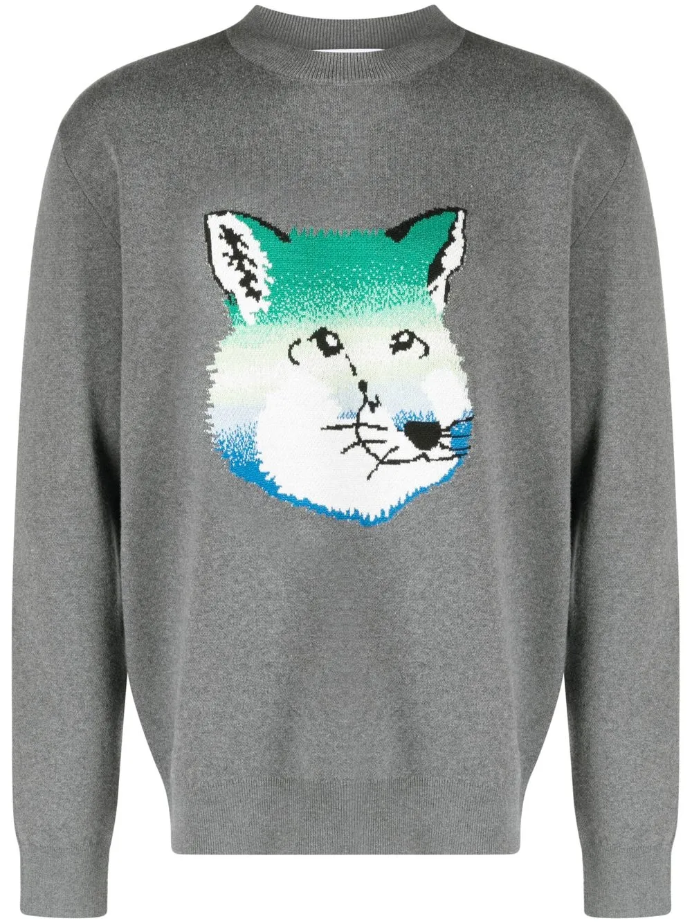 

Пуловер Vibrant Fox Head Maison Kitsuné, серый
