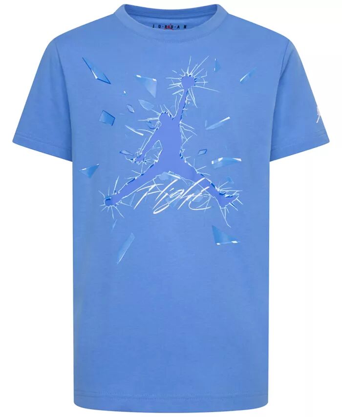

Футболка Big Boys Shattered Glass Jumpman с графическим принтом Jordan, синий