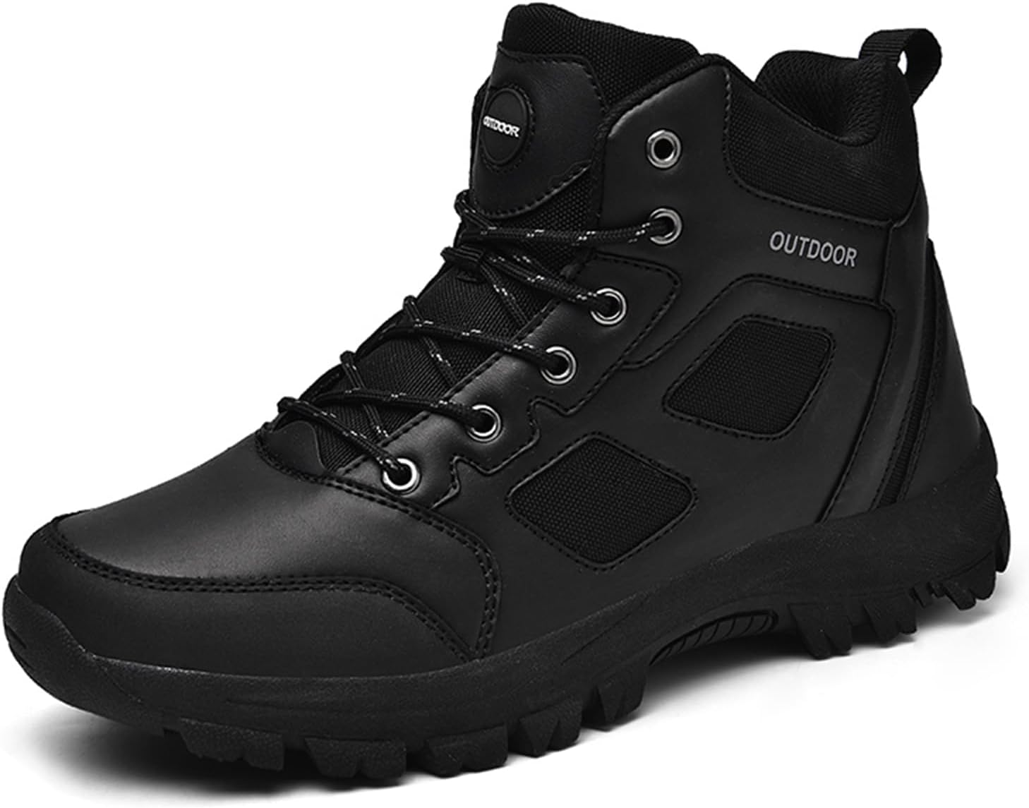 

Мужские тактические ботинки на шнуровке Tengfeifly, черный