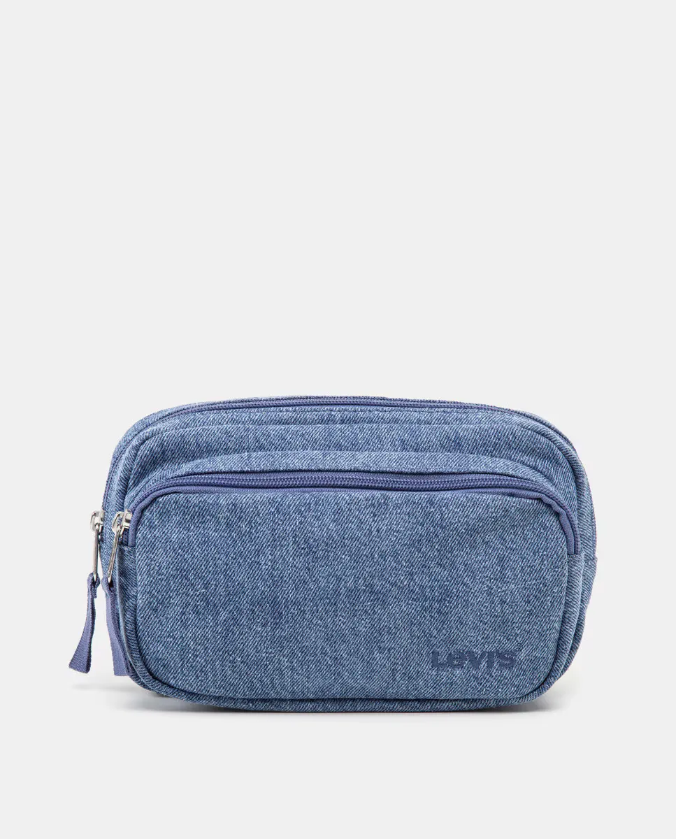

Голубая джинсовая поясная сумка на молнии Levi's