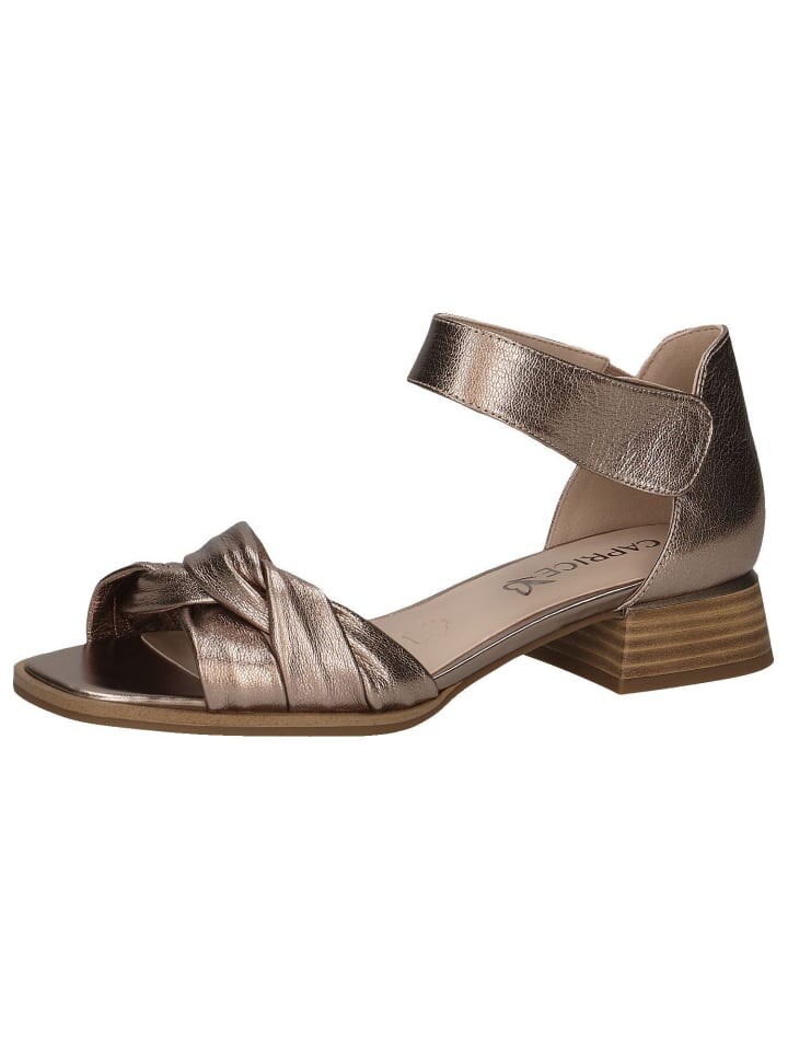 

Сандалии на плоской подошве Caprice, цвет taupe metallic