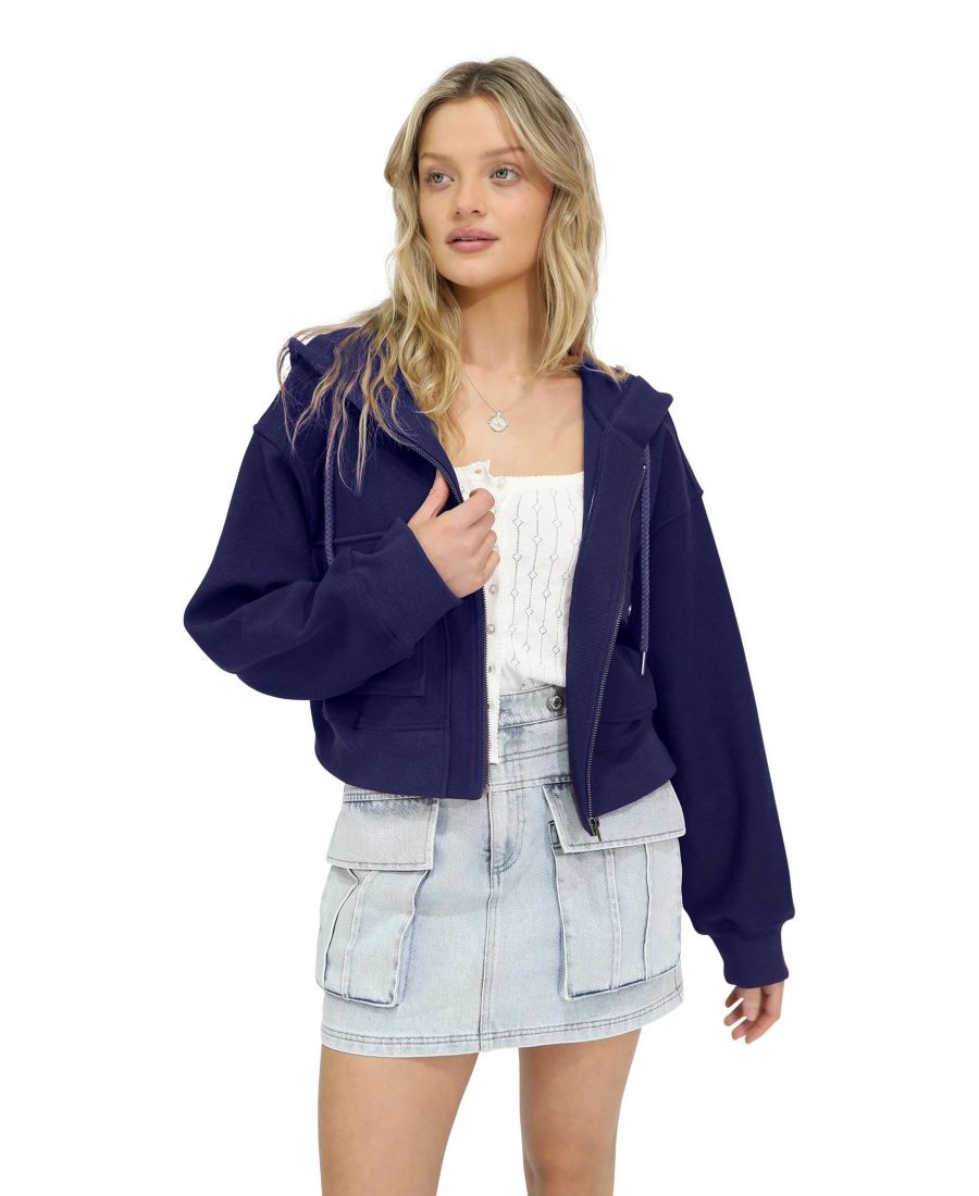 

Женская куртка Fireside с капюшоном в стиле милитари Belle & Bloom, Dark blue