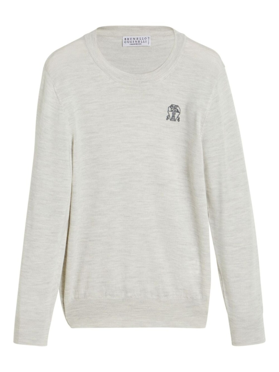 

Brunello Cucinelli Kids джемпер из смеси вирджинской шерсти и кашемира, белый
