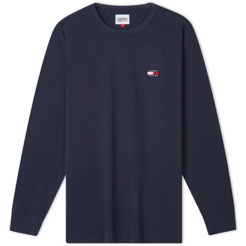 Футболка мужская с круглым вырезом, умеренный прямой крой Tommy Hilfiger, темно-синий c87 — фото 3