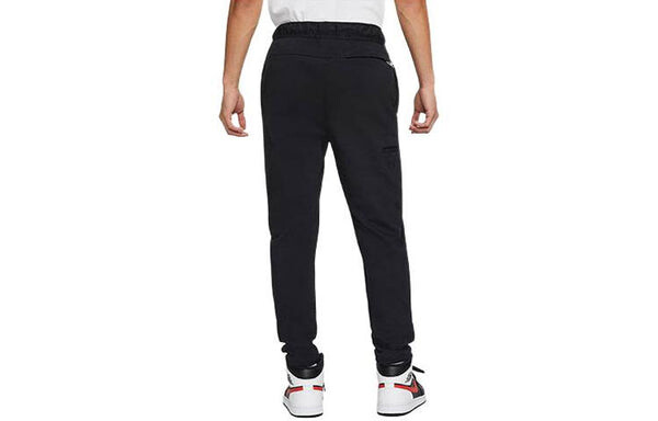 Спортивные штаны Men's Air Jordan Drawstring Lacing Bundle Feet Sports Pants/Trousers/Joggers Black, черный — фото 2