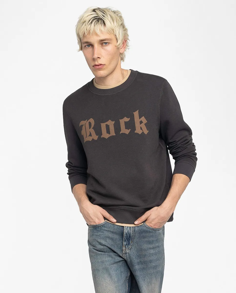 

Мужская хлопковая толстовка Stony с длинными рукавами Zadig & Voltaire, коричневый