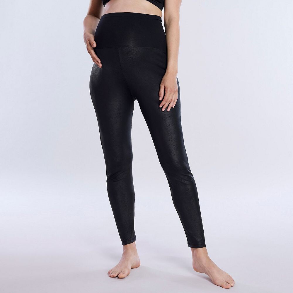 

Кожаные леггинсы Maternity Motherhood Essential, цвет Black Leather