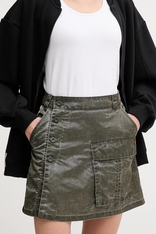 

Юбка винтажная мини Alpha Industries, зеленый