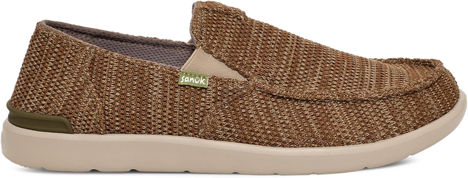 Мужские лоферы Sanuk Tripper Lite 2 Sl Mesh, хаки — фото 3