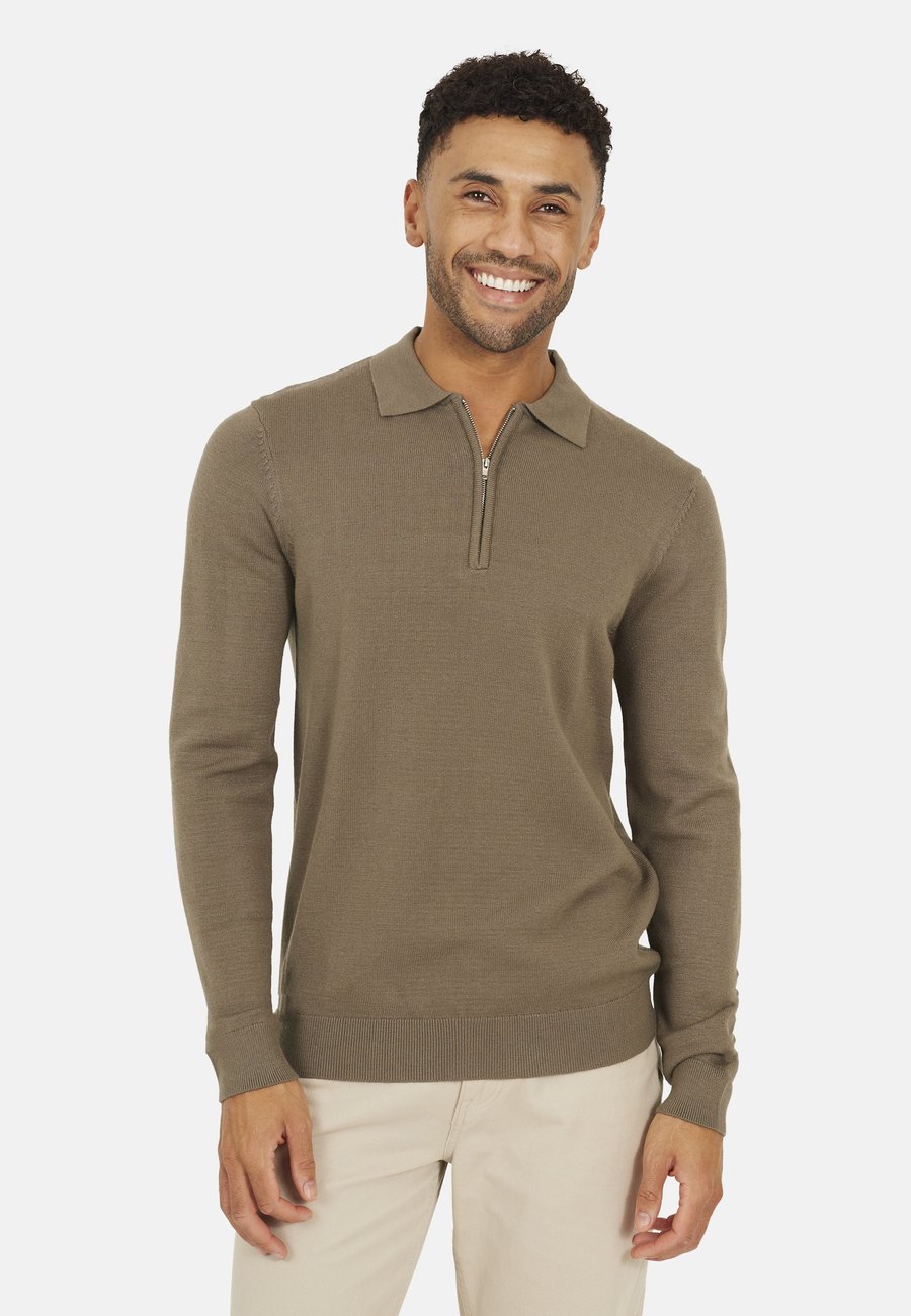 

Поло Brave Soul LONG SLEEVE, Taupe, Коричневый, Поло Brave Soul LONG SLEEVE, Taupe