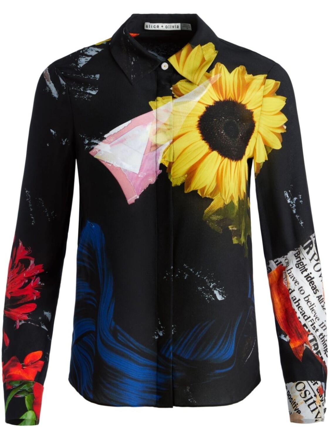 

Алиса + оливия блузка Alice + Olivia, черный