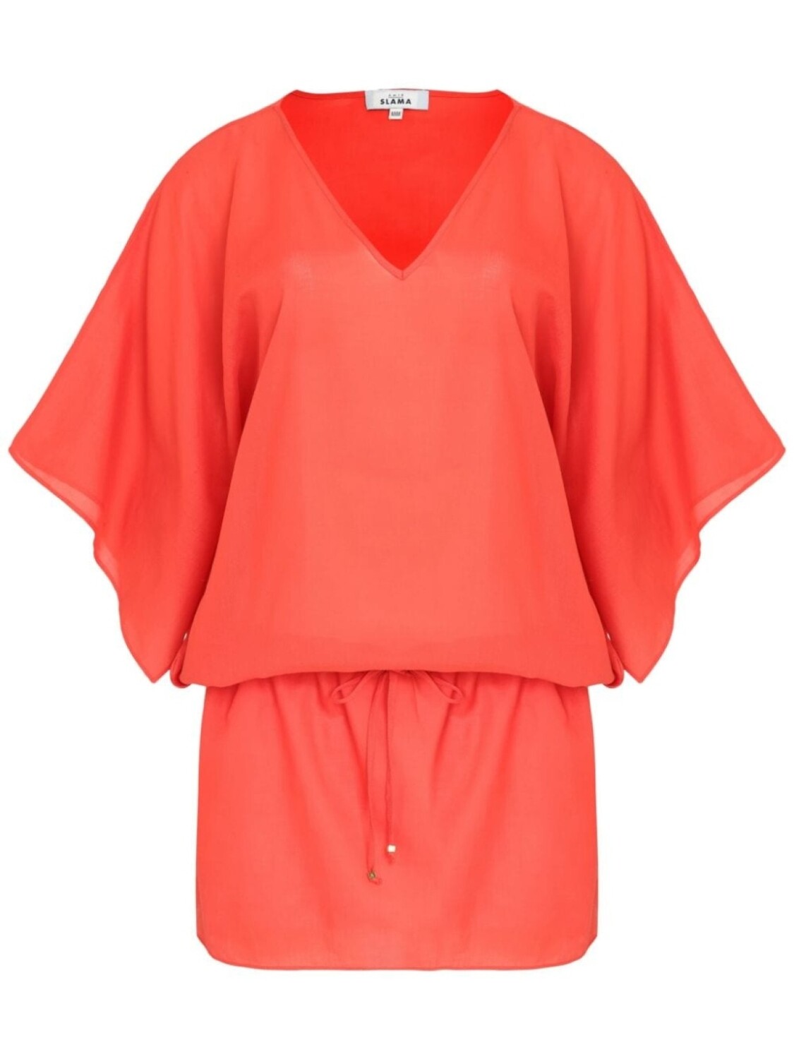 

Amir Slama пляжное платье мини с V-образным вырезом, красный