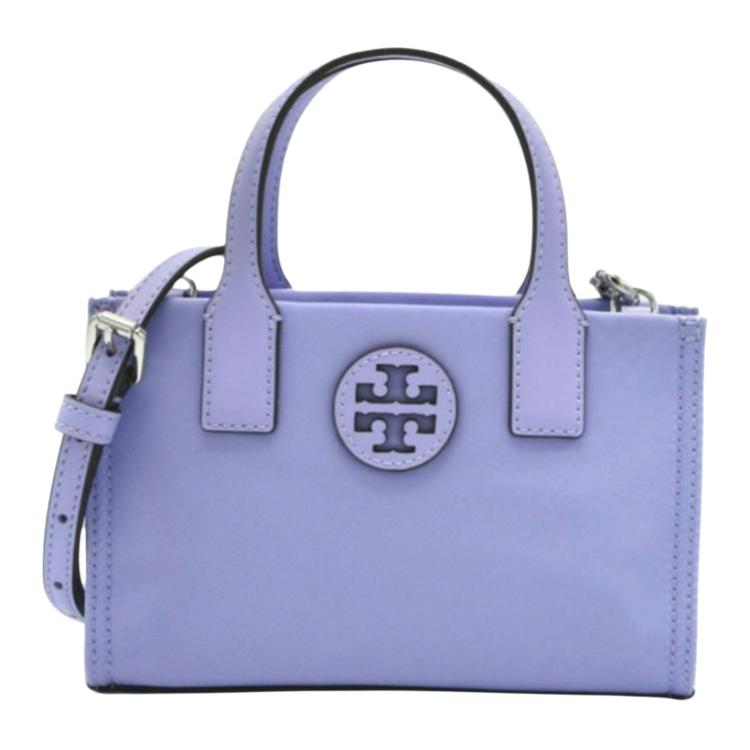 

TORY BURCH Элла Сумка-тоут из сатинового нейлона через плечо мини унисекс фиолетовый