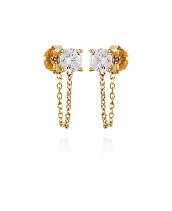 

Серьги-Подвески с подвесками из стеклянных камней Vince Camuto, gold