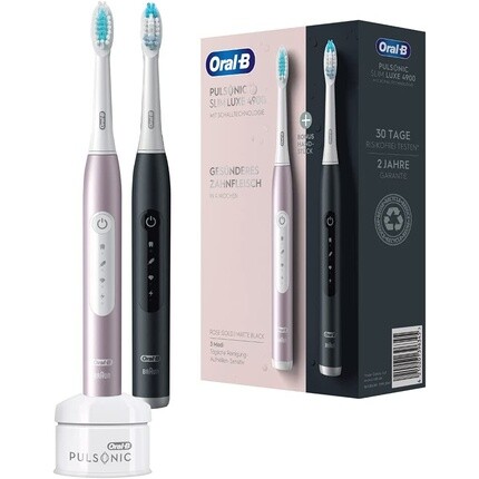 

Электрическая зубная щетка Oral-B Pulsonic Slim 4900 черный/розовое золото, Oral B