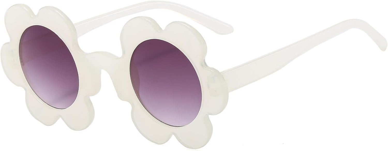 

Солнцезащитные очки в форме цветка для женщин, без оправы, в форме сердца, конфетного цвета, идеально подходят для вечеринок и в качестве подарка, с защитой от ультрафиолета UV400 ULELA DIKML