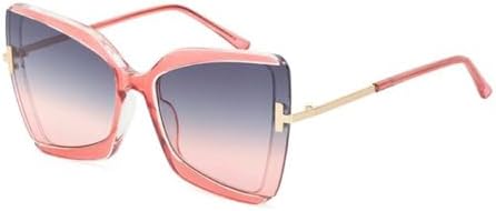 

Солнцезащитные очки большого размера для женщин 2026 года, винтажные квадратные солнцезащитные очки для женщин, модные очки «кошачий глаз», солнцезащитные очки UV400 MTZJH, C8 Pink