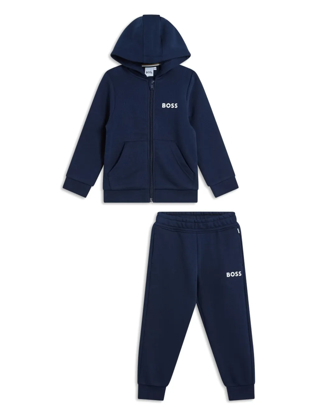 

Спортивный костюм с логотипом BOSS Kidswear, синий
