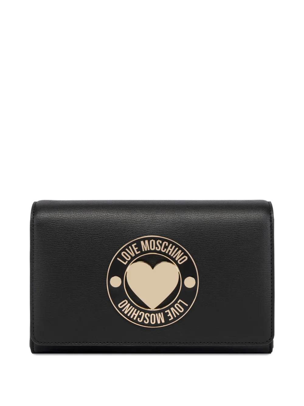 

Сумка на плечо с пряжкой в форме сердца Love Moschino, черный