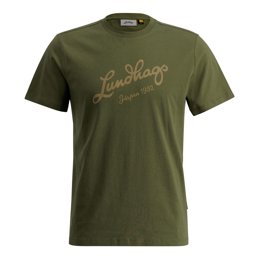 

LUNDHAGS Футболка мягкая, прочная, мужская - Järpen Logo T-Shirt M