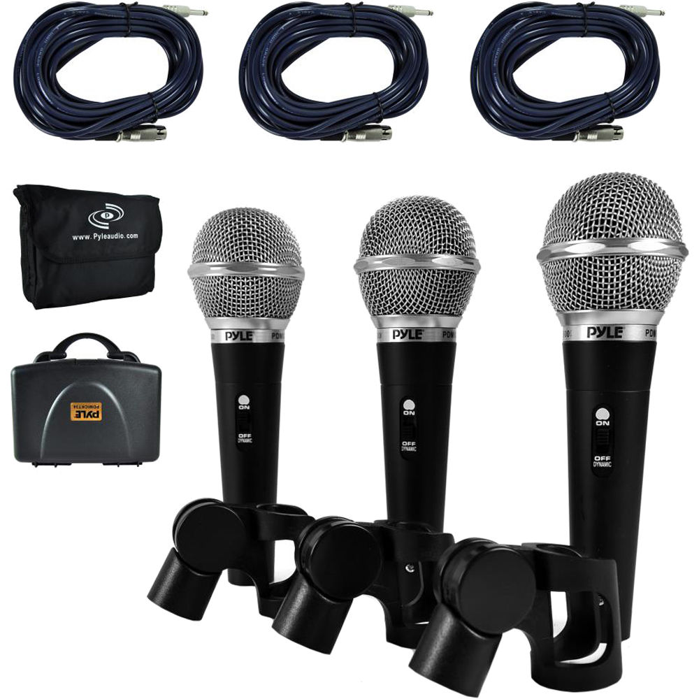 

Ручной микрофон Pyle Pro Dynamic Handheld Microphone Kit with XLR PDMICKT34
