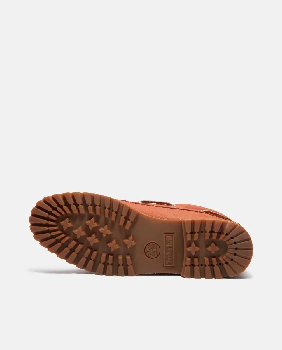 Оригинальные туфли-лодочки Timberland с тремя люверсами, сшитые вручную Timberland, светло-красный — фото 3