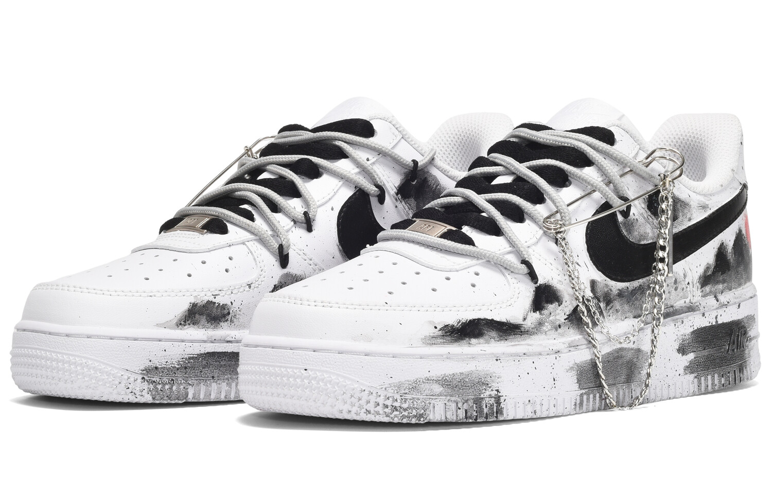 

Кроссовки Air Force 1 для скейтбординга мужские с низким верхом белый/серый Nike