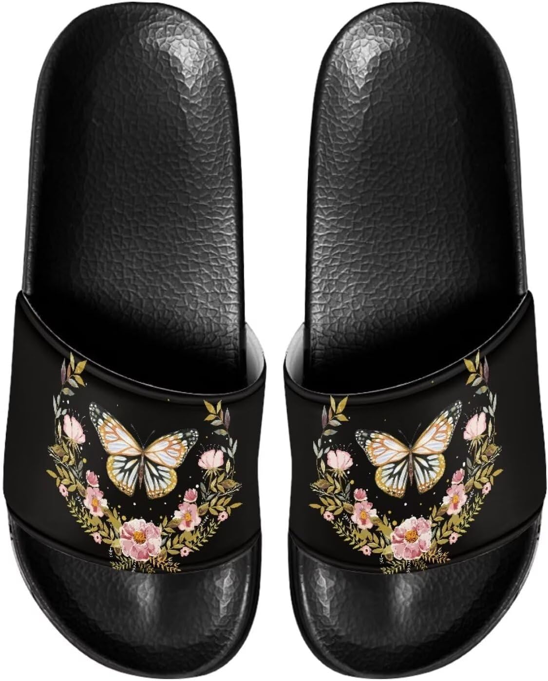 

Домашние шлепанцы JUDENTIDOS, тапочки для ванной, слайдоны, повседневная обувь для мужчин и женщин, Butterfly Floral