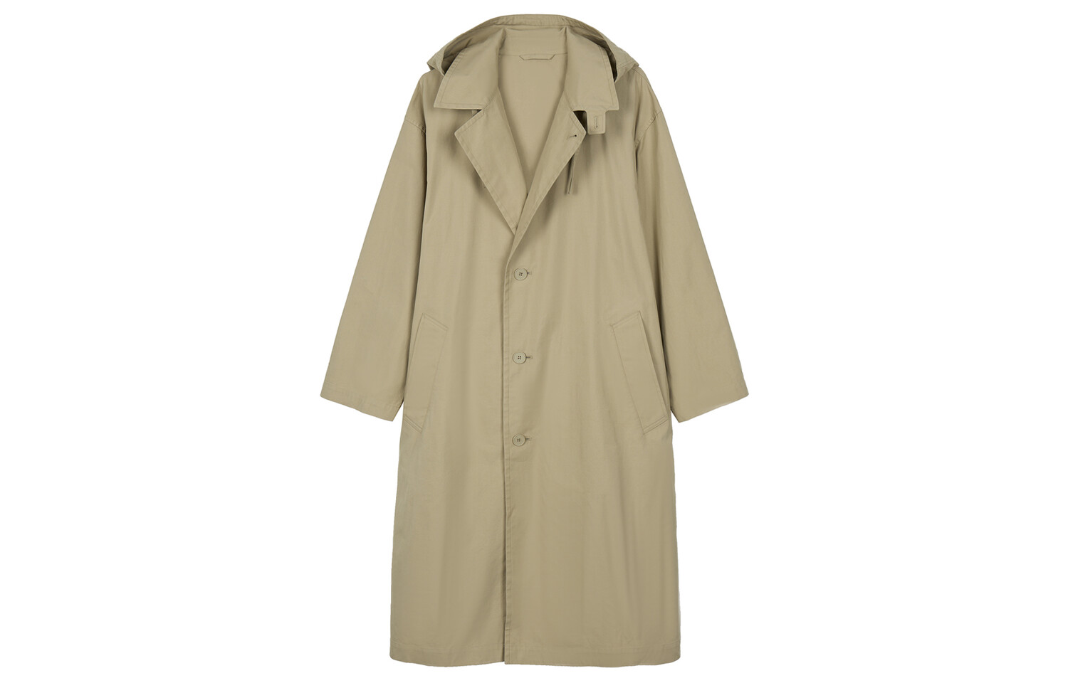 

U Коллекция Тренч Пальто Унисекс Хаки Uniqlo, хаки