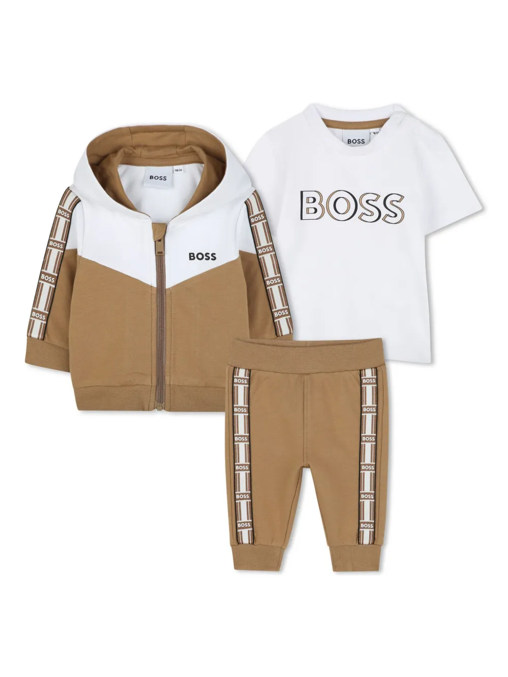 

Двухцветный спортивный костюм BOSS Kidswear, нейтральный