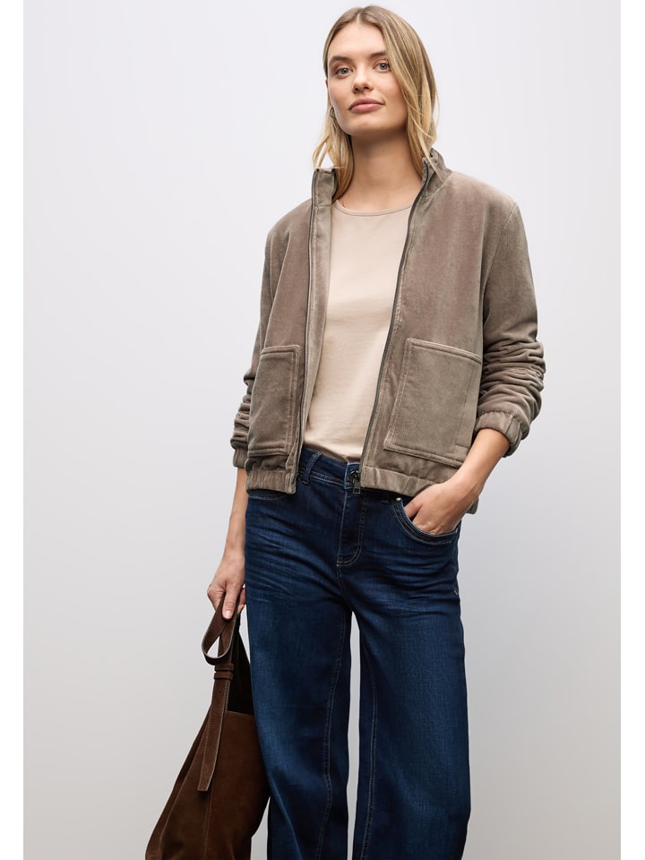 

Cecil Вельветовая куртка цвета таупе