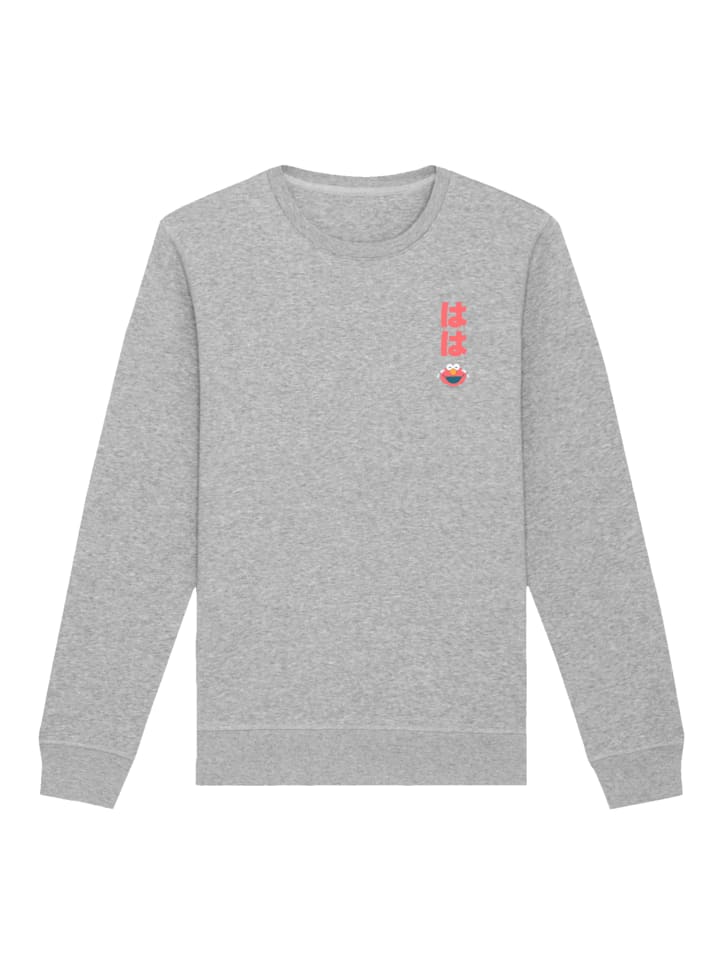 

Толстовка F4NT4STIC Sweatshirt Sesamstraße Elmo Laughing, пятнистый серый
