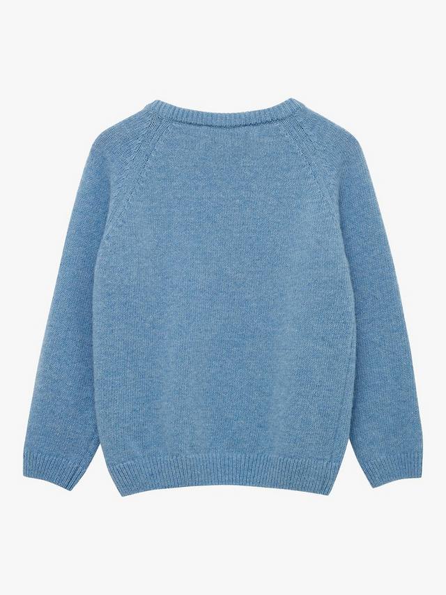Детский джемпер с узором гвардейца из шерстяной смеси Trotters, Blue Marl — фото 2