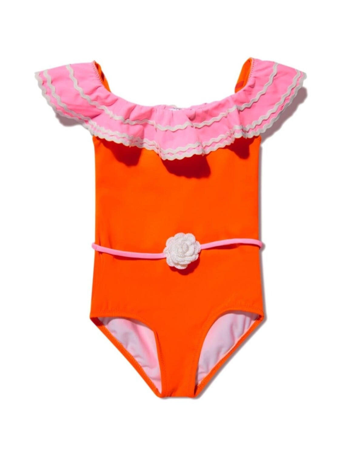 

Купальник Pina с оборками и поясом Nessi Byrd Kids, оранжевый