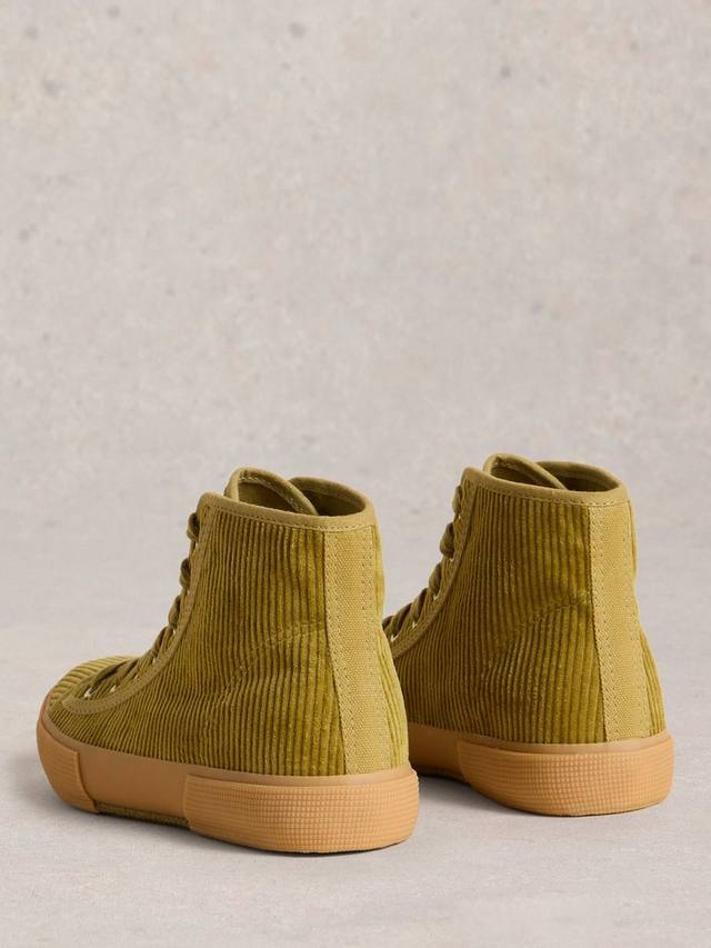 Повседневные кроссовки Pippa Corduroy High Top White Stuff, Mid Green — фото 2