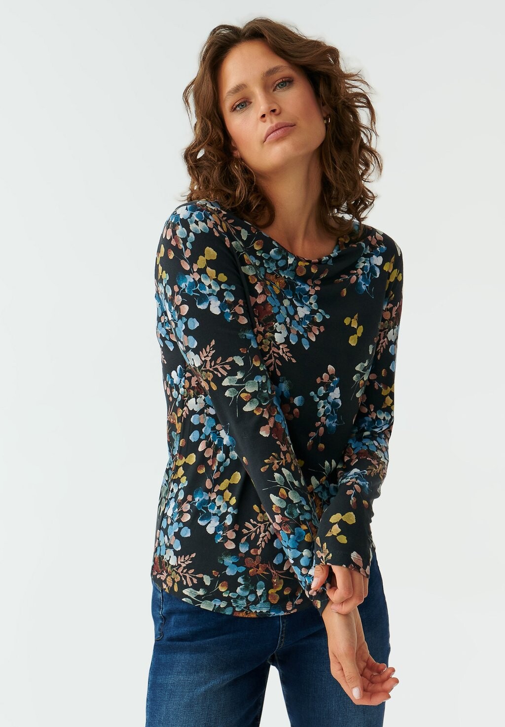 

Рубашка с длинным рукавом ATERA TATUUM, цвет navy blue