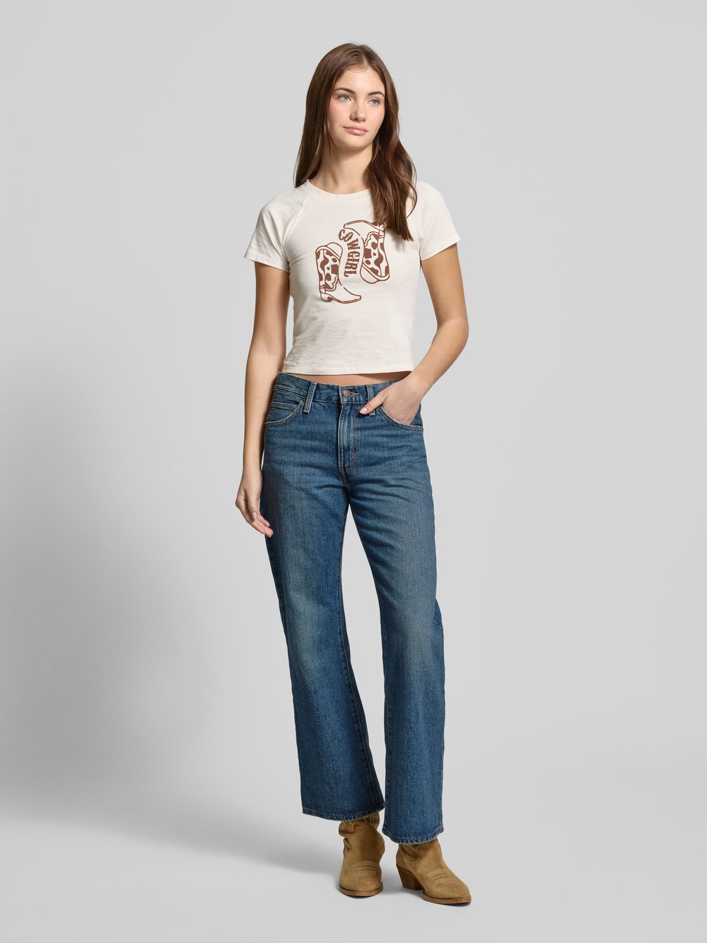 

Джинсы свободного кроя с пятью карманами Levi's